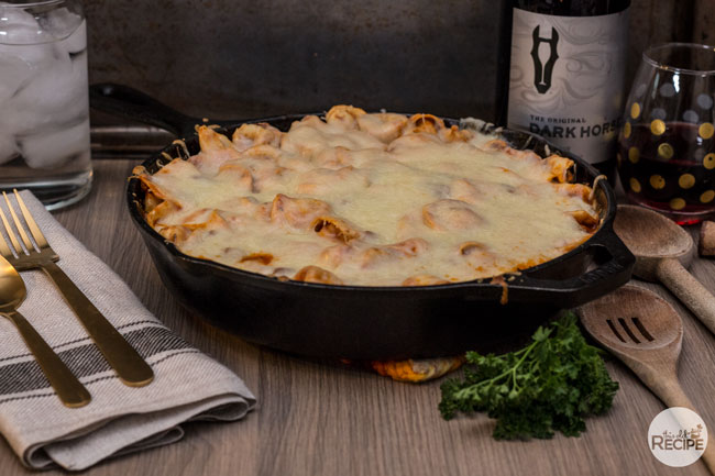 Cheesy Tortellini Skillet Lasagna